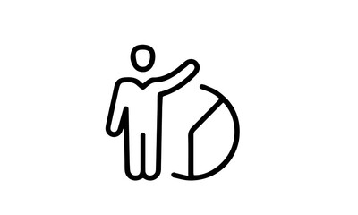 business icon vector design black and white 