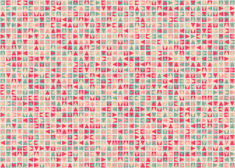 Abstract Geometric Pattern generative computational art illustration