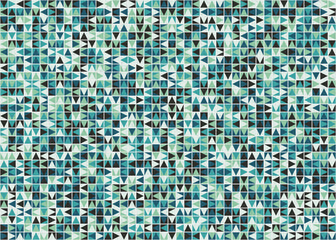 Fototapeta premium Abstract Geometric Pattern generative computational art illustration