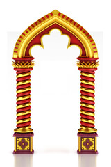 Ancient greek column 3d render.