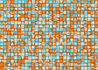 Fototapeta premium Abstract Geometric Pattern generative computational art illustration