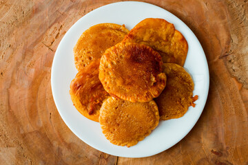 Malpua is Indian dessert made of refined flour and milk powder. popular in India and Bangladesh.