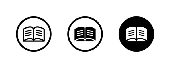 Book icon Education icons button,vector, sign, symbol, logo, illustration, editable stroke, flat design style isolaated on white linear pictogram