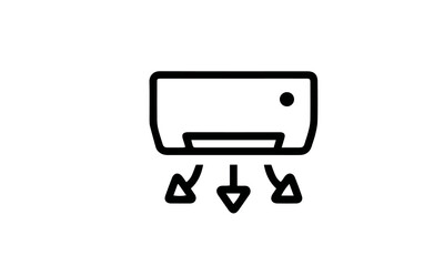  Heating and Cooling icon vector design 