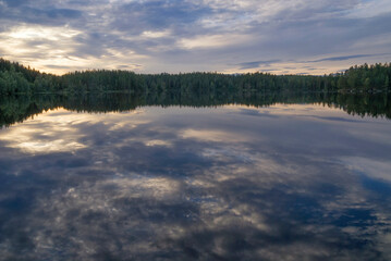 Evening mood lake Falkesjon