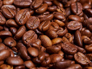 Coffe beans macro