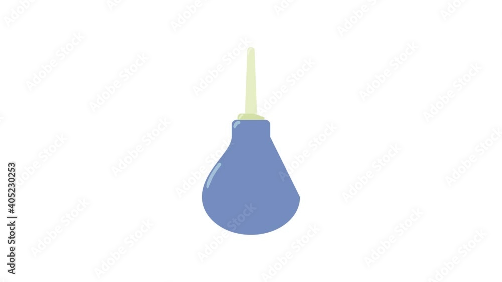 Poster enema icon animation best object on white background