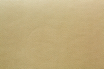 Close up Golden color leather texture background