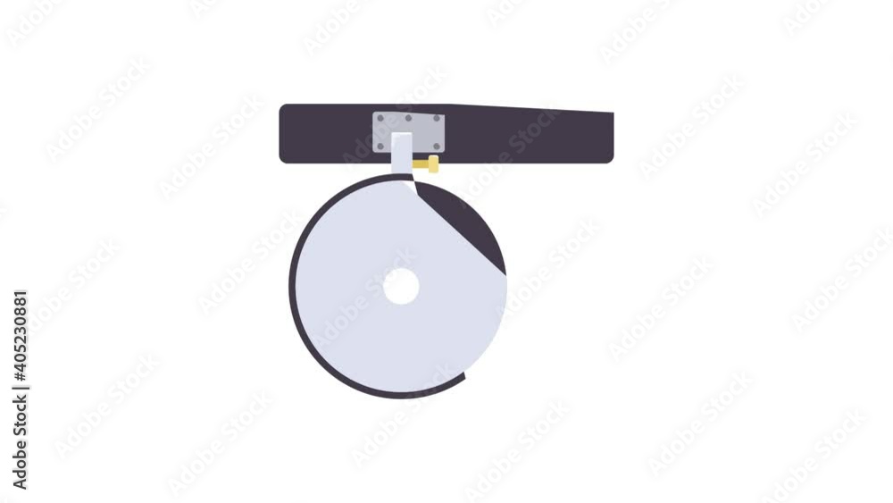 Poster headlamp reflector icon animation best object on white background