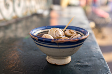 Snail soup in Morocco