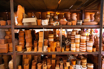 traditional pottery shop