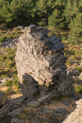 big rocks in Sierra Nevada