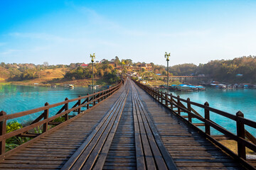 Fototapeta na wymiar Asia, Thailand, Blue, Bridge - Built Structure, Cultures