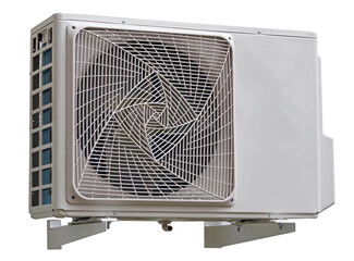 air conditioning compressor isolated on white