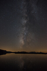 Milky Way Over Alpine Lake