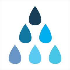 triangle water drop logo design