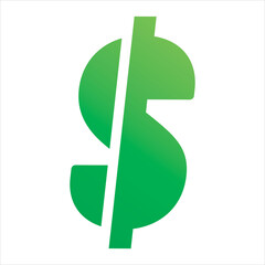 green dollar money logo design