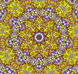 Abstract kaleidoscope background. Unique mandala design