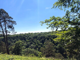 Fototapeta premium beautiful view of the landscape from a mountain