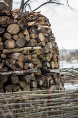 plenty of wood for the fire