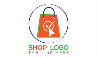 shopping bag icon logo
