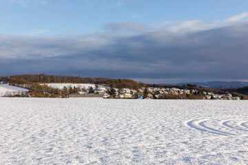 scenic winter landscape at Eschenhahn