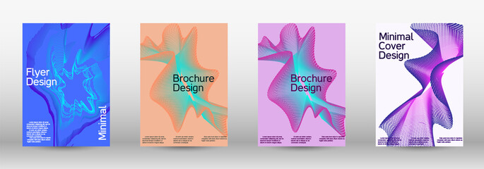 Artistic covers design. Creative fluid backgrounds