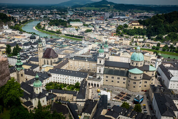 Aerial view of Salzburgh Austria