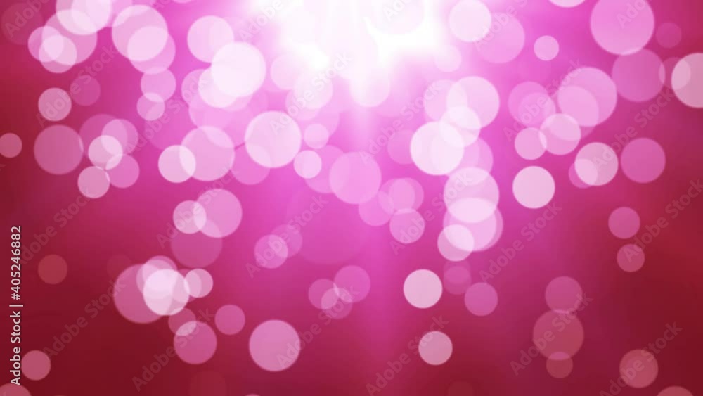 Wall mural abstract animated background with falling particles on pink background