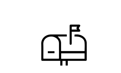 Mail Line Icon vector design 