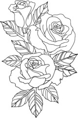 Traditional Roses Tattoo