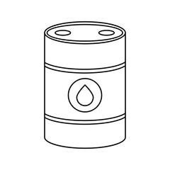 Barrel vector icon color editable