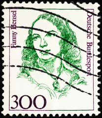 Portrait of Fanny Hensel, German composer and pianist