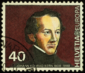 Portrait of Johann Konrad Kern, Swiss statesman