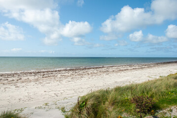 Seascape on the Atlantic Ocean shore in South Uist island, Outer Hebrides, Scotland, UK