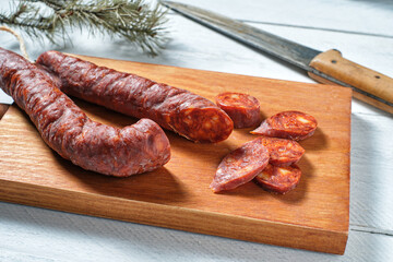 Traditional spanish sausage - chorizo