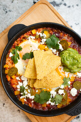 guacamole with nachos and guacamole