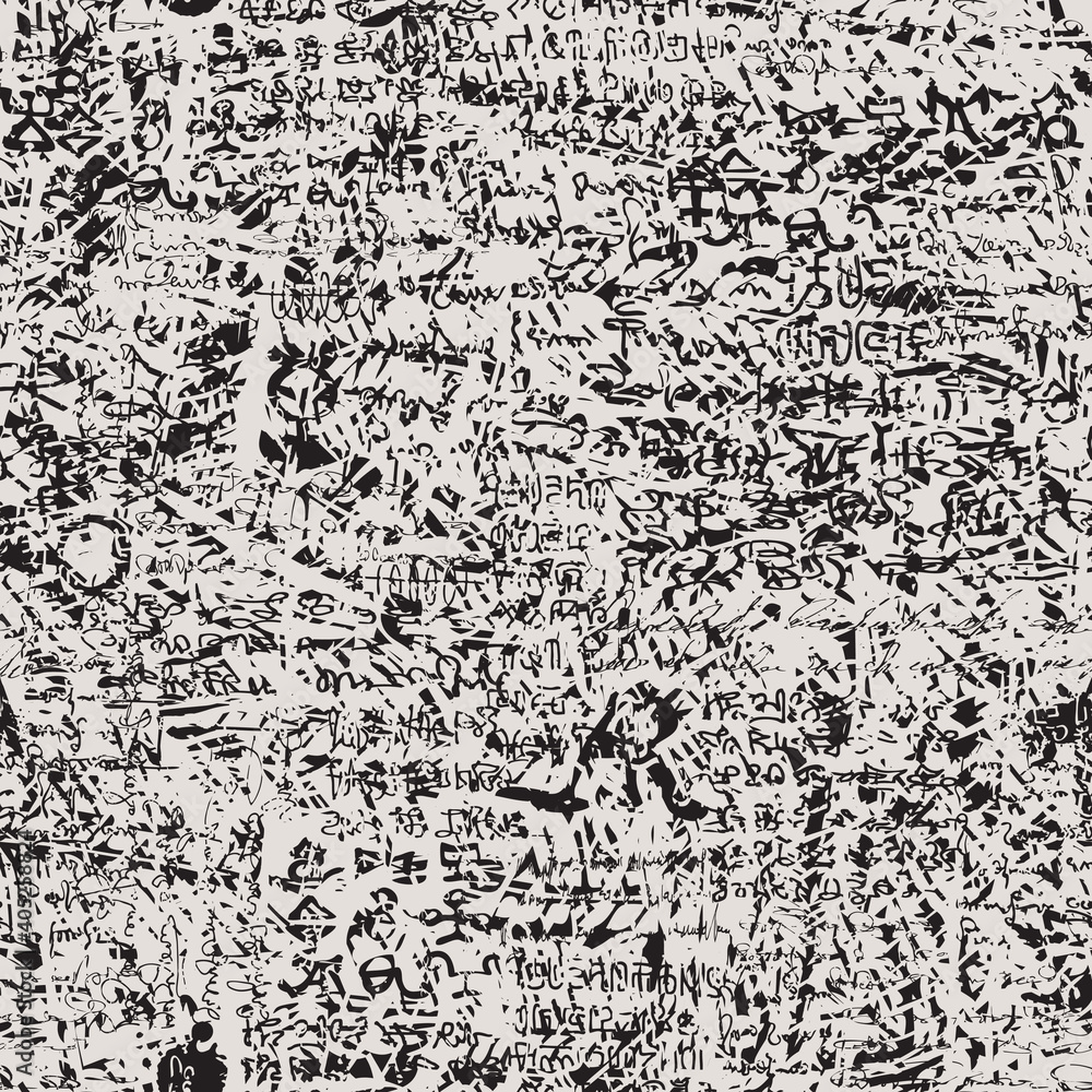 Aufkleber vector image of abstraction in the style of old blurry manuscript graphics can be used as wallpaper 