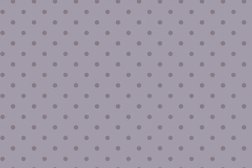 Seamless background of grey and pink polka dots on grey