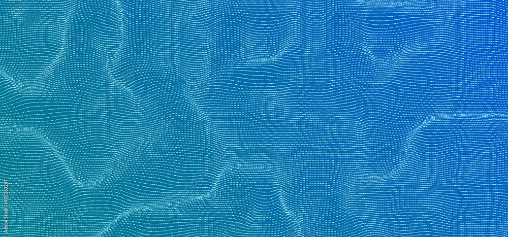 Poster vector background with water surface. blue waves texture