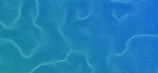 Naklejka na ściany i meble Vector Background with Water Surface. Blue Waves Texture