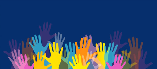 Fototapeta premium mani, comunità colori 