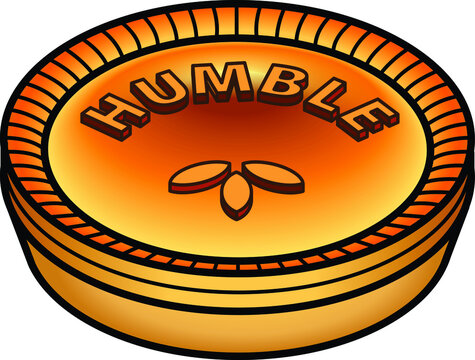 Concept: a humble pie.
