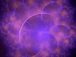 violet and blue spiral, fractal