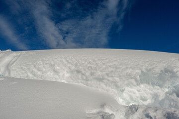 Paisaje nevado en Madrid