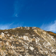 mountain landscape with blue sky