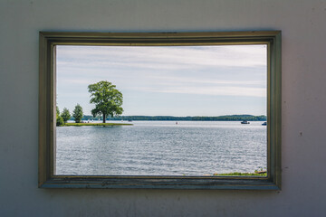 view from window on water