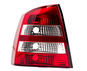 car rear headlight isolated on white background