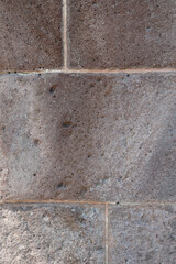 Close up concrete block wall