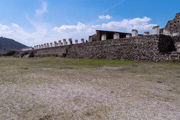 ruins of the temple in Hidalgo Mexico tula